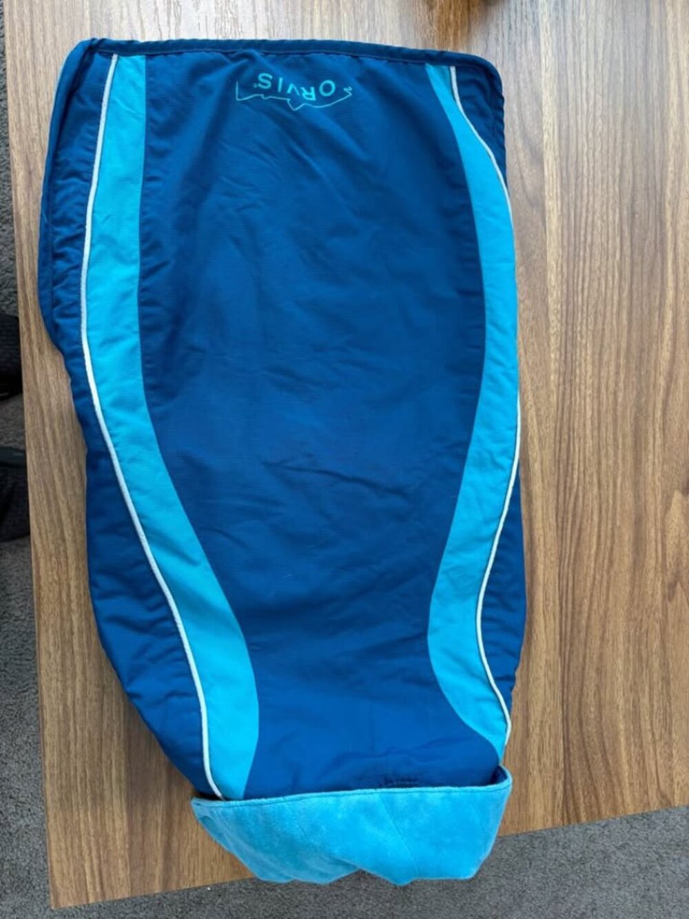 Orvis Blue Fleece-Lined Dog Jacket - medium